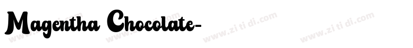 Magentha Chocolate字体转换